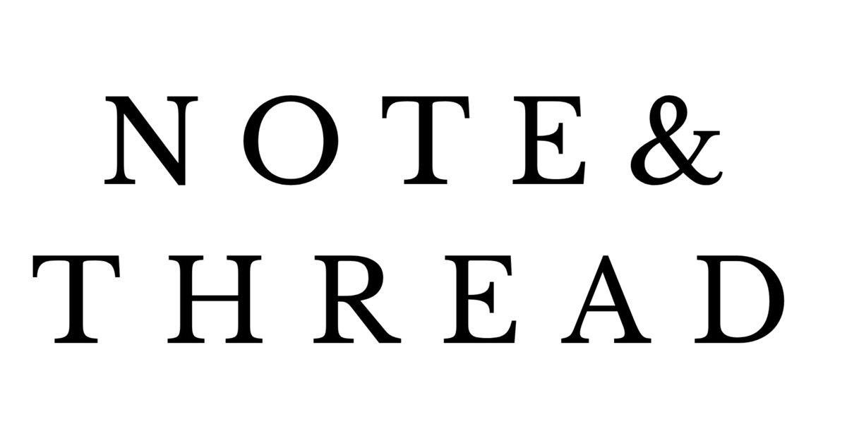Note & Thread | Handwriting Embroidery Keepsakes